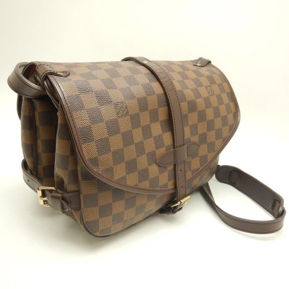 Louis Vuitton Damier Saumur 30 Ebene Shoulder Bag Brown - Picture 2 of 8
